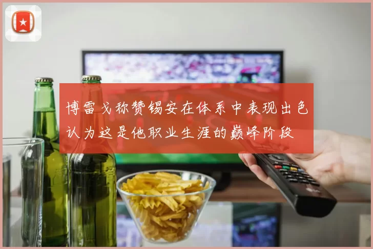 博雷戈称赞锡安在体系中表现出色认为这是他职业生涯的巅峰阶段
